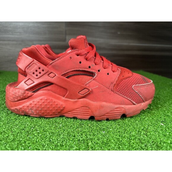 Nike Air Huarache Boys Size 5.5 Y Red Running Athletic Shoes Sneakers wms size 7 - Picture 1 of 6